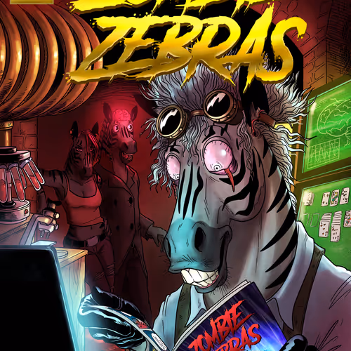 Zombie Zebras Comic Issue 2 Covers