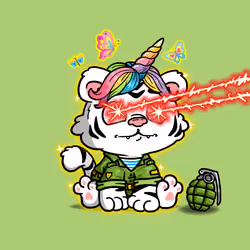 Grouchy Tiger Cub #1581