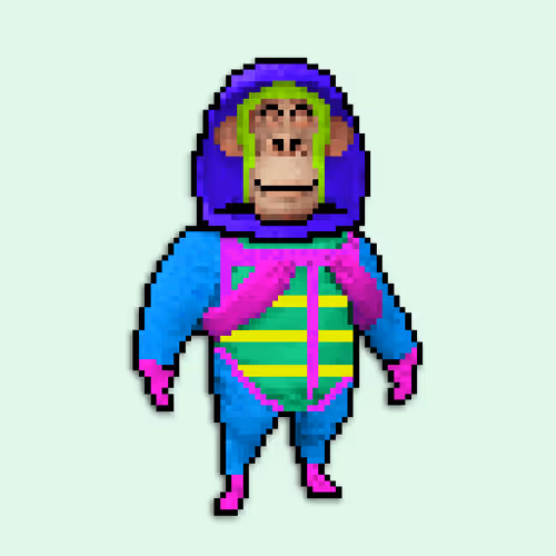Pixel Radioactive Ape #442