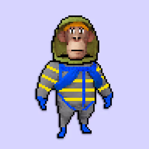 Pixel Radioactive Ape #1023