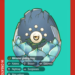 MAlabar Gliding Frog #00354