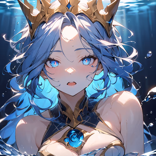 Loli Kami Blue Demon
