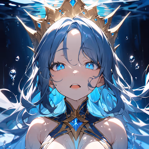 Loli Kami Blue Demon