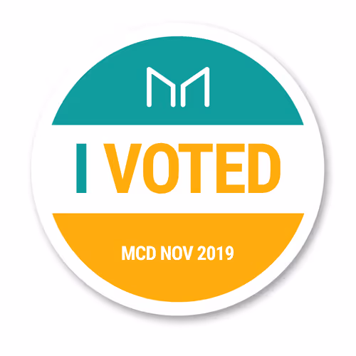 I VOTED MCD NOV 2019