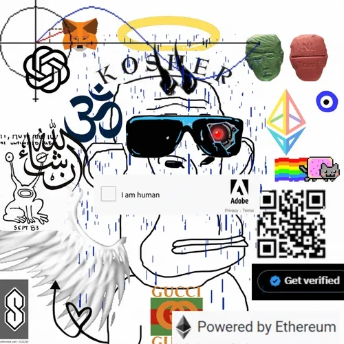 dumpwojape ai rcs cryptoart collage