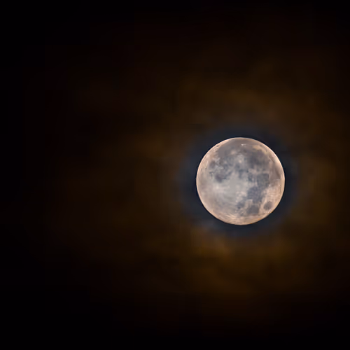 "Heaven's Gaze: The Timeless Lunar Sentinel" 