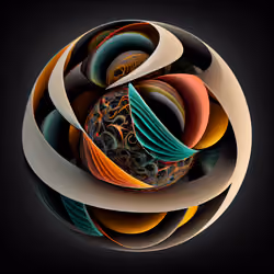 Riemann Spheres: between Mathematics and Art. #34
