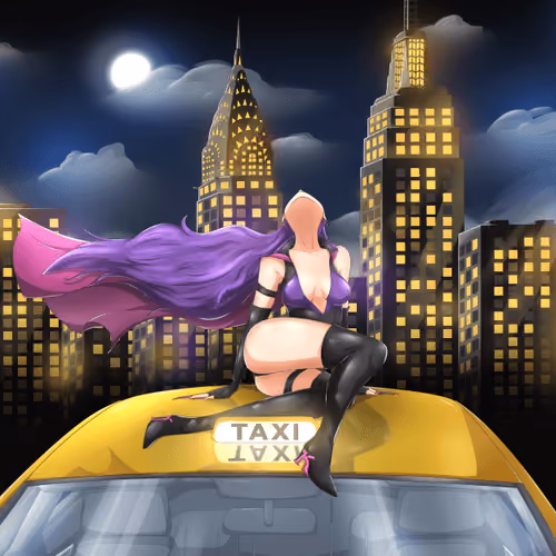 Enjoying the Moonlight on Fifth Avenue