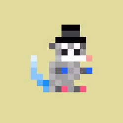 Tiny Punk Opossum #927