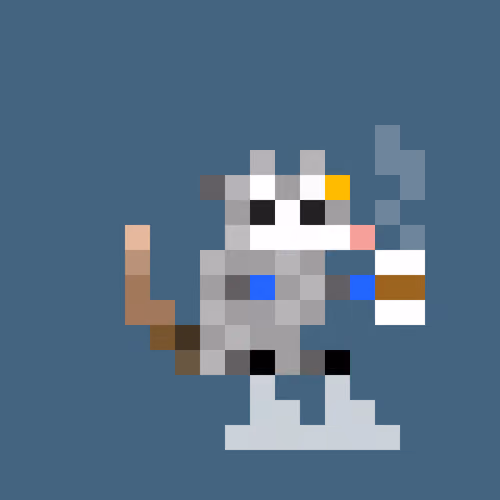 Tiny Punk Opossum #157