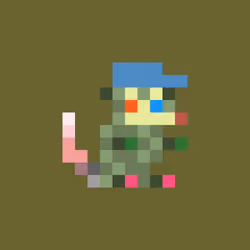 Tiny Punk Opossum #410