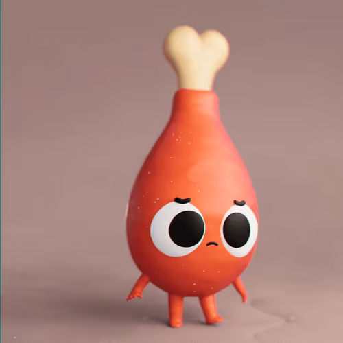 Clay Chicken Leg
