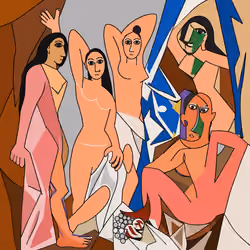 Les Demoiselles d'Avignon - Picasso