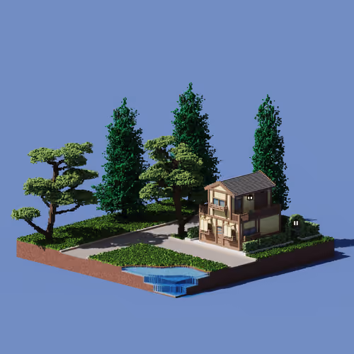 Voxel Universe Plot #457