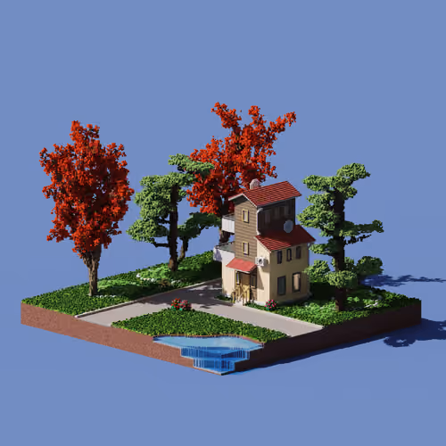 Voxel Universe Plot #432