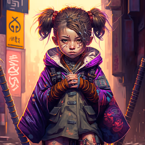 Samurai Kids By Roselia
