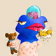 6893