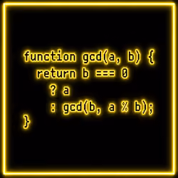 Euclid's Algorithm — JavaScript