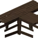 Wooden Tunnel T-section