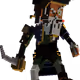 Old pirate captain "Crazy Monkey"