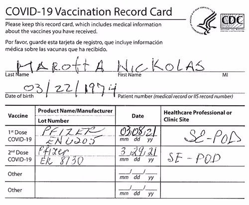 Proof Of Vax 5/5