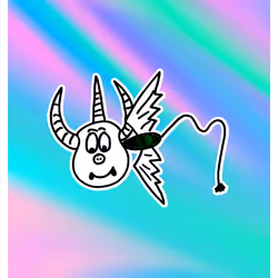 Thoughtful Three Horned Harpik