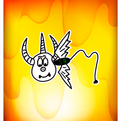 Thoughtful Three Horned Harpik
