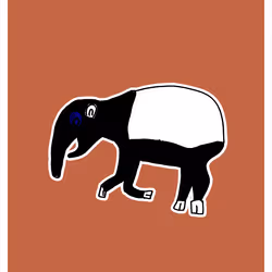 Tasteful Malayan Tapir