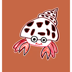 Happy Hermit Crab
