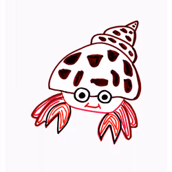 Happy Hermit Crab