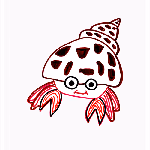 Happy Hermit Crab