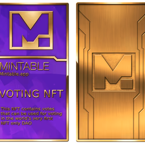 Mintable Governance NFT