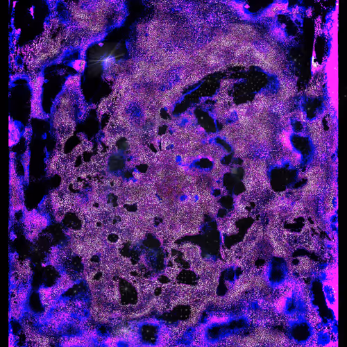 Dark Purple Gas Galaxy