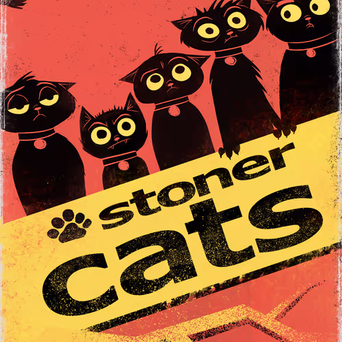 #479 90's Stoner Cats Poster