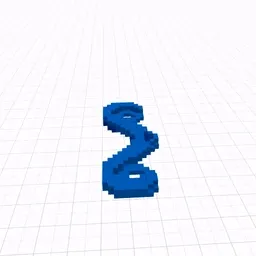 Twirly Moustache :: Blue