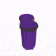 Cargo Shorts Dark Purple