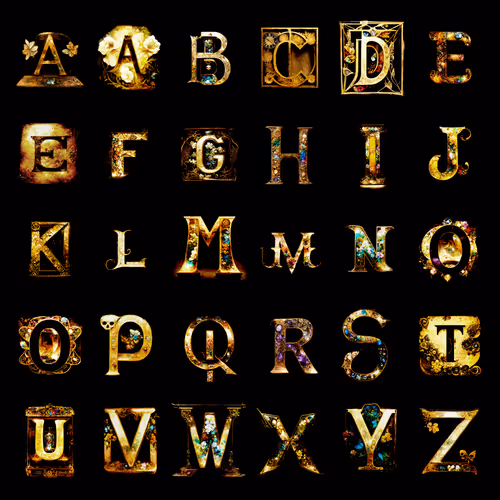 Alphaglyphs