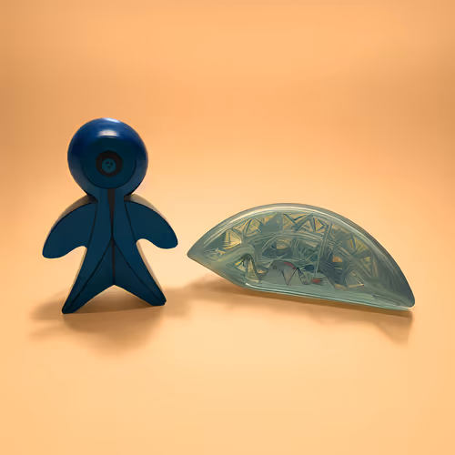 The Alien And His Flying Saucer