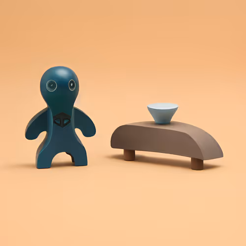The Alien And His Flying Saucer