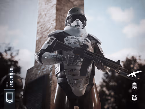 Uncommon 1 Commonwealth Trooper #1087