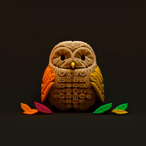 Ascii Owls 3d