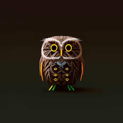 Ascii Owls 3d
