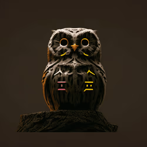 Ascii Owls 3d