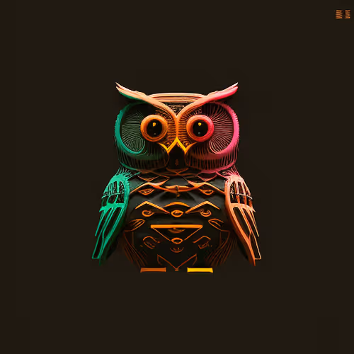 Ascii Owls 3d