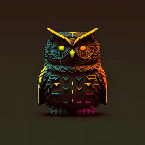 Ascii Owls 3d