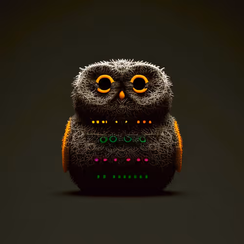 Ascii Owls 3d