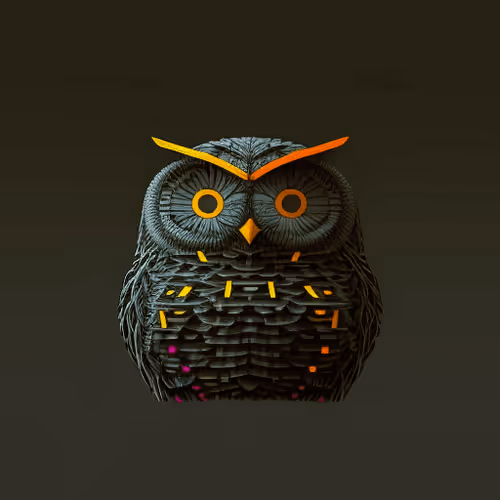 Ascii Owls 3d
