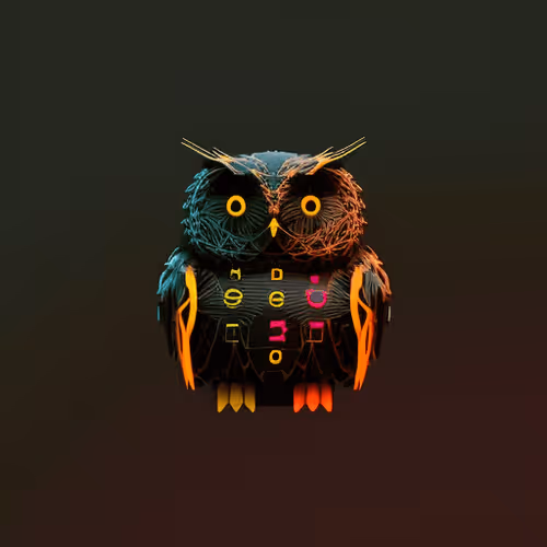 Ascii Owls 3d