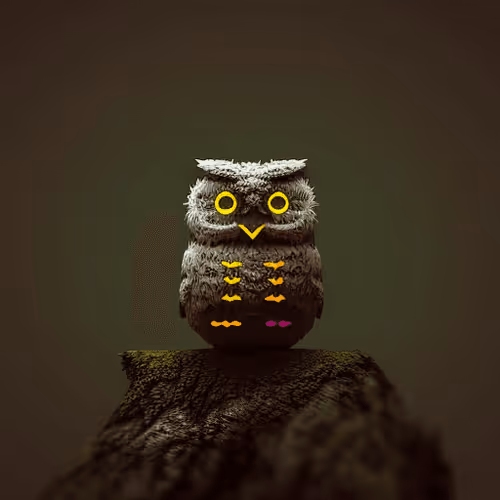 Ascii Owls 3d