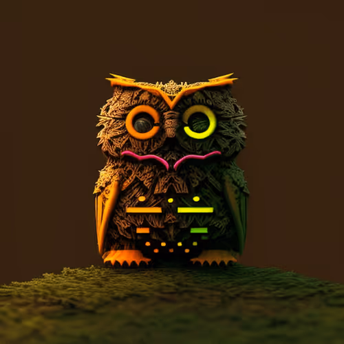 Ascii Owls 3d